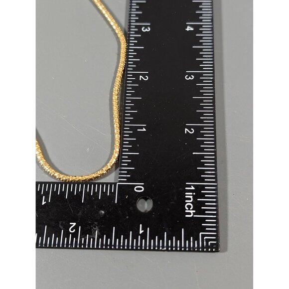 Vintage Napier Gold Tone Rounded Snake Chain Necklace Classic 19 in Classic Eleg - Picture 8 of 8